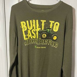 John Deere Men's Thermal Large Long Sleeve Shirt Built To Last